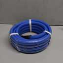 Heavy Duty Garden Hose 25 ft, Non-Expanding Flexible Water Hose, Kink Resistant Lightweight Hybrid Hose, Leakproof Hose Male to Female Fittings (Blue)