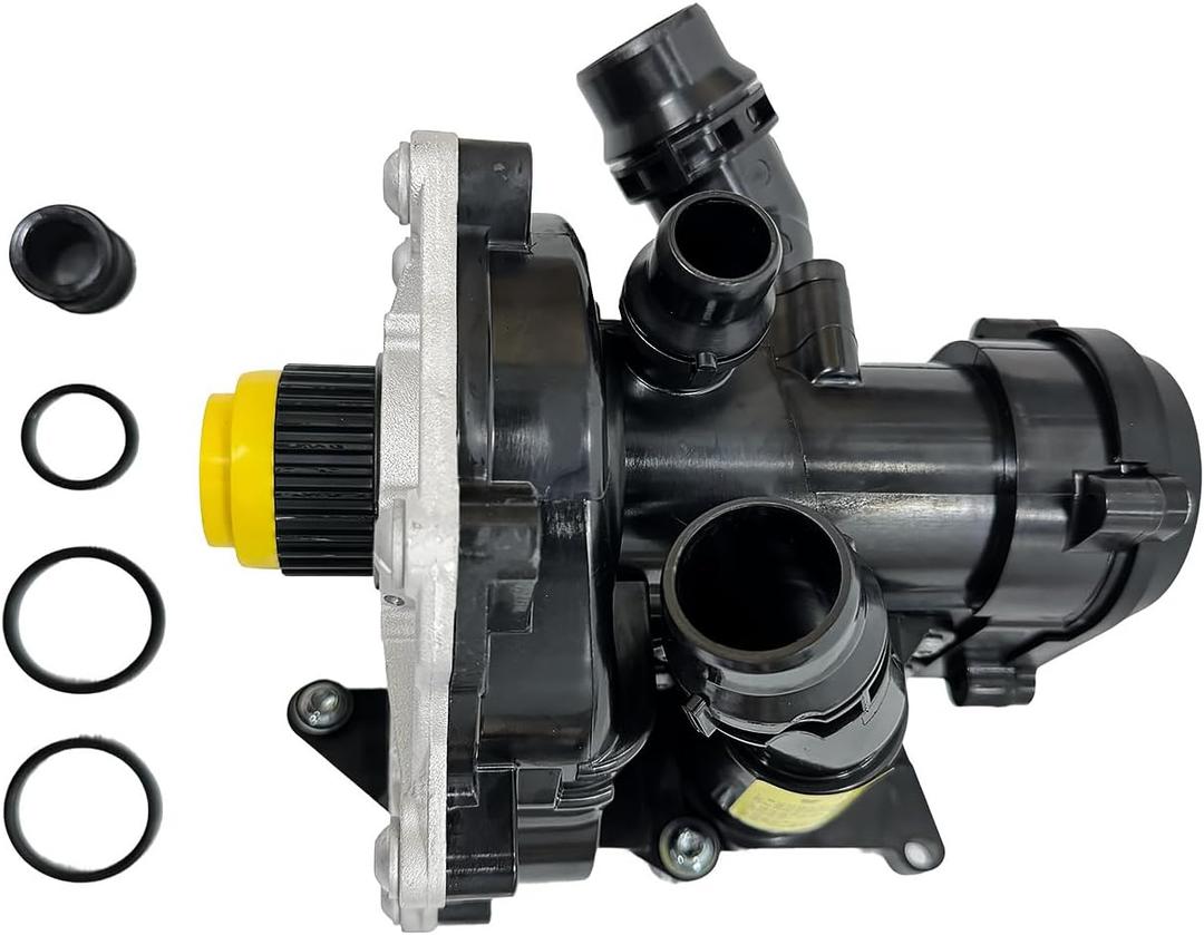 06L121111H Electrical Water Pump w/Thermostat Housing Compatible with Audi A3 A4 A5 A6 Q3 Q5 Q7 S3 TT, VW Golf GTI Jetta Passat Arteon Atlas Beetle Tiguan, 1.8L 2.0L, Replaces 06L121011