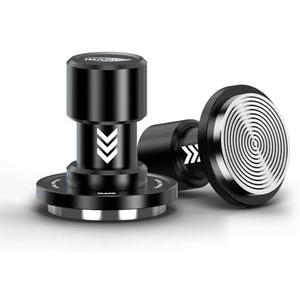IKAPE 58.35MM V6 Impact Espresso Tamper with Sound Feedback, 15lb/30lb Interchangeable Springs, Espresso Low-Profile Tamper with Triple-spring System, Fits Over 58mm portafilters