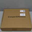 Cooper & Nelson Men's Suit Slim Fit, 3 Piece Suits for Men, One Button Solid Jacket Vest Pants with Tie, Tuxedo Set Size  40R/M