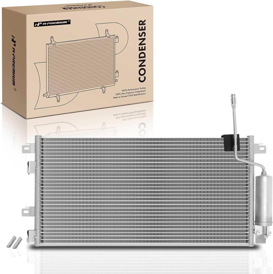 A-Premium Air Conditioning A/C Condenser Compatible with Ford Focus 2008 2009 2010 2011, 2.0L, Manual Transmission