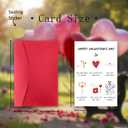 2 x Valentines Day Card for Him or Her, Valentines Day Cards Gifts for Husband Wife Boyfriend Girlfriend Fiance Partner, Thoughtful Love Card for Women or Men (V2507)