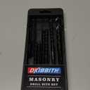 8-Piece Masonry Drill Bits Kit for Concrete, Stone, Carbide Drill Bit Set for Glass, Brick, Tile, Plastic, Ceramic and Wood Size 5/32 to 1/2 inch