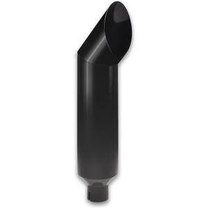 5 Inch Inlet 8 Inch Outlet Gloss Black Stainless Steel Miter Angle Cut Diesel Smoker Exhaust Stack Tip Diesel Exhaust Tip(Stack Smokers 5" ID Inlet 36" Long)