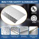 Hinged Trailer Door Slider Plate with Screws 2 Pack (58" x 12")