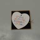 Friendship Gifts for Women Hanging Ornament Birthday Party Favors Singer Party Supplies Music Lovers Fans Gift Graduation Birthday Gifts for Men Christmas Ceramic Heart Keepsake