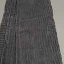 MIULEE Decorative Throw Pillow Covers for Couch Bed Livingroom 18x18 Inch Set of 2 Dark Grey Boho Accent Throw Pllows Broadside Striped Patchwork Soft Corduroy Pillowcases