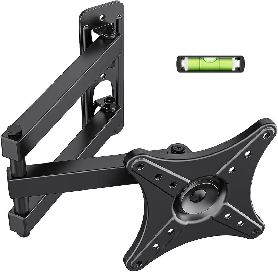 Full Motion TV Monitor Wall Mount Bracket for Most 13-32 Inch LED LCD Flat Curved Screen, 360 Rotation Swivel Tilt ExtensionAdjustable Articulating Arms, Max VESA 100x100mm up to 33lbs Full Motion TV Monitor Wall Mount Bracket for Most 13-32 Inch LED LCD Flat Curved Screen, 360 Rotation Swivel Tilt ExtensionAdjustable Articulating Arms, Max VESA 100x100mm up to 33lbs