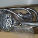 Handheld Shower Heads with ON OFF Switch,Extra Long 79-inch Hose 8 Spray Settings High Pressure Detachable Showerhead,Built-in Power Sprayer to Clean Pets, Adjustable Angle Bracket,Silver