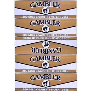 Gambler Light King Size Cigarette Tubes, 5 Boxes