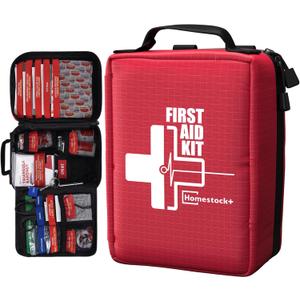 First Aid Kits - Compact First Aid Kit with Labelled Compartments Molle System Premium Emergency Kits for Home, Office, Car, Outdoor, Hiking, Travel, Camping - 216 piece