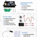 3 in 1 RV Water Heater Parts with 91365 Water Heater Control Circuit Board, 91447 93866 Thermal Cut Off & ECO Thermostat Kit, 93868 Spark Sensor Igniter Electrode Compatible with Atwood & Dometic