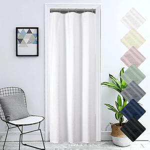 Aiyufeng Moga Stall Fabric Shower Curtain Waterproof, Soft & Lightweight Small Shower Curtain with Texture for Narrow Stall Size, Machine Washable, 36" Wx72 L, White