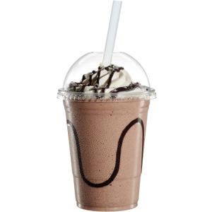 GUSTO [16 oz - 100 Count Clear Plastic Cups With Dome Lids - Perfect for Smoothies, Milkshakes, and To-Go Beverages (Formerly Comfy Package)