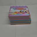 ProSource Foam Puzzle Floor Play Mat for Kids and Babies with Solid Colors, 36 or 16 Interlocking Tiles with Borders, Assorted