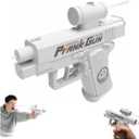 Prank Water Gun, Prank Squirt Gun, Compulsive Two-Way Water Guns, Reverse Water Gun Prank Shoots Back at User, Fun Office & School Pool Prank Summer Toy Gifts(White)
