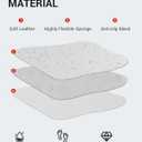 BASENOR 2026 Tesla Model Y(Juniper)/3/S/X Leather Seat Back Kick Protector, Backseat Mats for Kids (Extra Organizer Pocket) Waterproof Scratchproof Resistant Protection White (Set of 2)