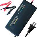 48V Lithium Battery Charger, 58.4V 5A LiFePO4 Battery Charger for 48V(51.2) V Lithium Iron Phosphate Battery, Smart Charger with 6 LEDs Disply Cooling Fan Multiple Protection