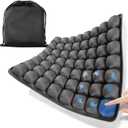 JOYMAY Travel Seat Cushion Inflatable Seat Cushion 56 Ergonomic Air Cell 3D Air Seat Cushions Adjustable Inflatable Portable Airplane seat Cushion for Wheelchair, Car, Office, Home Living (Grey)