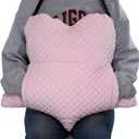 SWISSELITE Hysterectomy Pillow for Abdominal Surgery, Hysterectomy Recovery Tummy Pillow with Pocket, C-Section Healing Must Have, Cervical Cancer Recovery Gifts (Pink)
