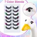 Mermaid Porch Goose Outfits with Wigs Halloween Mermaid Costume for 23 Inch Cement Porch Goose Statue Clothes for Holiday Halloween Christmas Outdoor Patio Yard Lawn Decoration