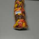 2 PCS Artificial Faux Fall Hanging Flowers Plants for Outdoor Decor,Fake Silk Morning Glory with Eucalyptus UV Resistant Mums for Wall Home Porch Patio Balcony Yard Indoor Decor (Fall Orange+Yellow)