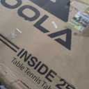 JOOLA Inside Professional MDF Indoor Ping Pong Table with Quick Clamp Table Tennis Net and Post Set - 10 Minute Easy Assembly - Tournament Quality - Foldable with Single Player Playback Mode (25mm)