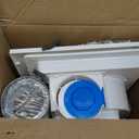 12" Ultra Quiet Bathroom Exhaust Fan with 6500K LED Light, 1.0 Sone 120 CFM, 10x10 Mount, 1500 LM Ceiling Ventilation Fan, Energy Efficient (3500K-White)