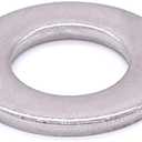 1.5" Stainless Steel Flat Washer (1.625" ID, 3" OD), 304 Stainless Steel 18-8, Bright Finish, Pack of 6