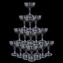 30 Pcs 5oz Plastic Champagne Coupe Glasses