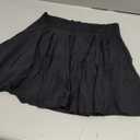 OQQ Women Mini Skirts 2 in 1 Flowy Basic Versatile Stretchy Flared Casual A-line Skirt with Pockets XL