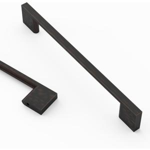 Asidrama 10 Pack 6.3 Inch(160mm) Oil Rubbed Bronze Cabinet Pulls, Kitchen Cabinet Hardware for Cupboard Drawer Handles Pulls