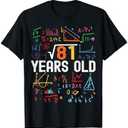 Square Root of 81 9th Birthday 9 Years Old Birthday T-Shirt Size Medium