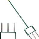 Lawn Aerator, Push Core Aerator Lawn Tool, Stainless Steel 3-Corer Hand Aeration  Manual Yard Plug Aerator for Compacted Garden Soil, Garden Care, Gardening Core Aeration Tool