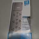 Belkin 12-Outlet Surge Protector Power Strip w/ 12 AC Outlets & 8ft Flat Plug, UL-Listed Heavy-Duty Extension Cord for Home, Office, Travel, Computer, Laptop, Charger - 3,940 Joules, Pack of 3