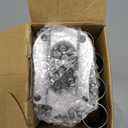 Anovo Flag Pole Kit Stainless Steel 6 FT Flag Poles with1 Inch Metal 360° Rotating Flag Pole Rings Clip, TwoPosition Flag Pole Holder Brackets Mounting for Outside House Outdoor Porch (6 FTSliver)