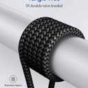 Baiwwa USB C to USB C Cable 20ft, Long USB Type C to Type C Cable 60W PD Fast Charger Cord Braided Compatible with Samsung Galaxy S21 S21+ S20 FE S20 Ultra, Pixel, Pad Pro/Air, MacBook Pro/Air