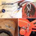 3 x Cotter Pins 250 Pcs r pins - Sturdy & Durable Alloy Steel - R- Shaped Heavy Duty Cotter Pin Assortment Kit in 6 Different Sizes - Perfect for Mechanics, Lawn Mowers, & RV Owners