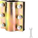 1 Pcs 1-1/4Inch Pipe Repair Clamp for About 1.65 Inch Outer Diameter, Water Pipe Leak Repair Clamp Kit for Plastic and Metal Pipes (PE/PVC/PPR/Steel/Iron)