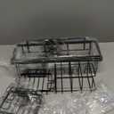 Veken Shower Caddy 6-Pack, Advanced Rustproof Design, No Drilling Adhesive Shelves, Rack with Soap Holder, Large Capacity Bathroom Organizers and Storage, Wall-Mounted Kitchen & Home Decor (Black)