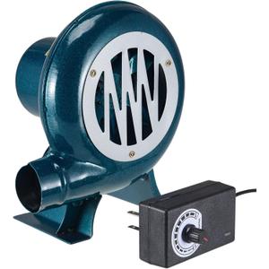 Electric BBQ Blower Charcoal Chimney Starter BBQ Fan for Grill Picnic Camping Outdoor Cooking BBQ Air Blower 110V Variable Speed Control