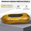 T-carbon Key Fob Cover Compatible with Corvette c8 Z51 Z06 2020-2026 Real Glass Fiber Key Fob Protector Compatible with Corvette C8 Stingray Entryless Key Shell, Yellow