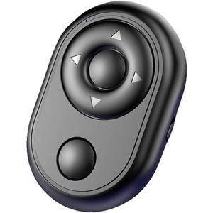 Bluetooth Remote & Page Turner Control - Can Also Use to Scroll Videos for Tiktok and Control to Play/Pause The Video - It Can Work with Most Cellphones/Tablets (Andriod 8.0+ and iOS 6.0+)