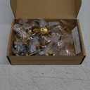 Ravinte 30 Pack Solid Knobs Kitchen Cabinet Round Pulls Dresser Handles Gold Cupboard Hardware Brushed Brass Door Drawer Knobs