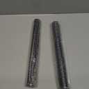 Tandefio 2 Pcs Flanged Sink Tailpiece 1-1/4" OD x 12" Brass Extension Tube for Trap Inlet Waste Sink Pipe Drain Connections, Black