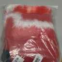 Amnnchya Christmas Toddler Girl Dress Sleeveless Santa One-Piece Dresses Arm Sleeves Hat Set Kids Girls Christmas Outfit, 4-5Y