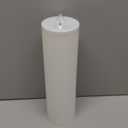 14" x 4" Large Outdoor Candles, Waterproof Flickering LED Flameless Candles with Timer, Battery Operated Candles with Remote Control Realistic Fake Pillar for Patio Porch Lanterns, White 1 Pack