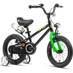 Glerc Fantacy Kids Bike, 12-20 Inch Children Bicycle for 2-13 Years Old Boys Girls, Kids Bicycle with Water Bottle Holder & Headlight & Training Wheels, Multiple Colors