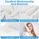 SmoothNovelty 16 Pack Microfiber Bath Towels Bulk 27'' x 60'' Oversized Beach Towel Highly Absorbent Extra Large Soft Drying for Shower Pool Salon Sauna Bathroom Gym Party (Simple,White), Simple Pattern