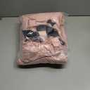 Women Men Snow Ski Bibs Pants Adjustable Windproof Waterproof Jumpsuit Snowboarding Insulated Warm Overall Trouser (Small, Pink)